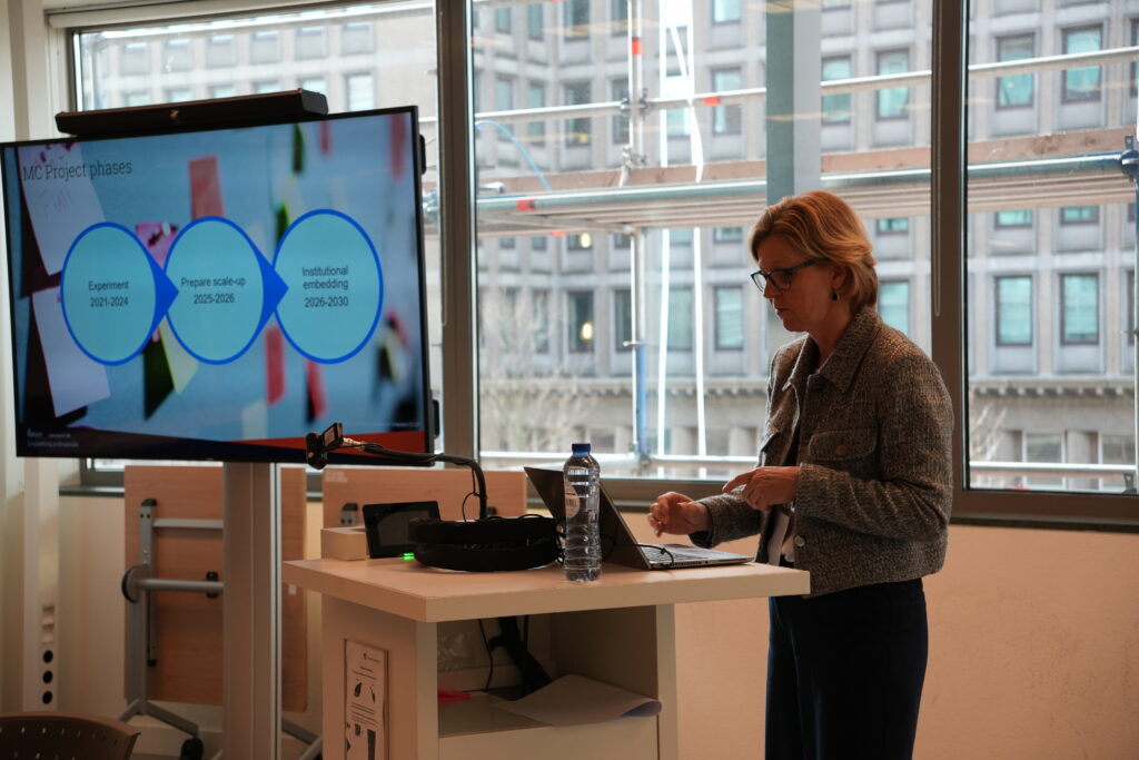 Daiana Huber, Chief Operations Officer at the Centre for Promoting Lifelong Learning (CPIP Romania) presenting at the MCMC 2026